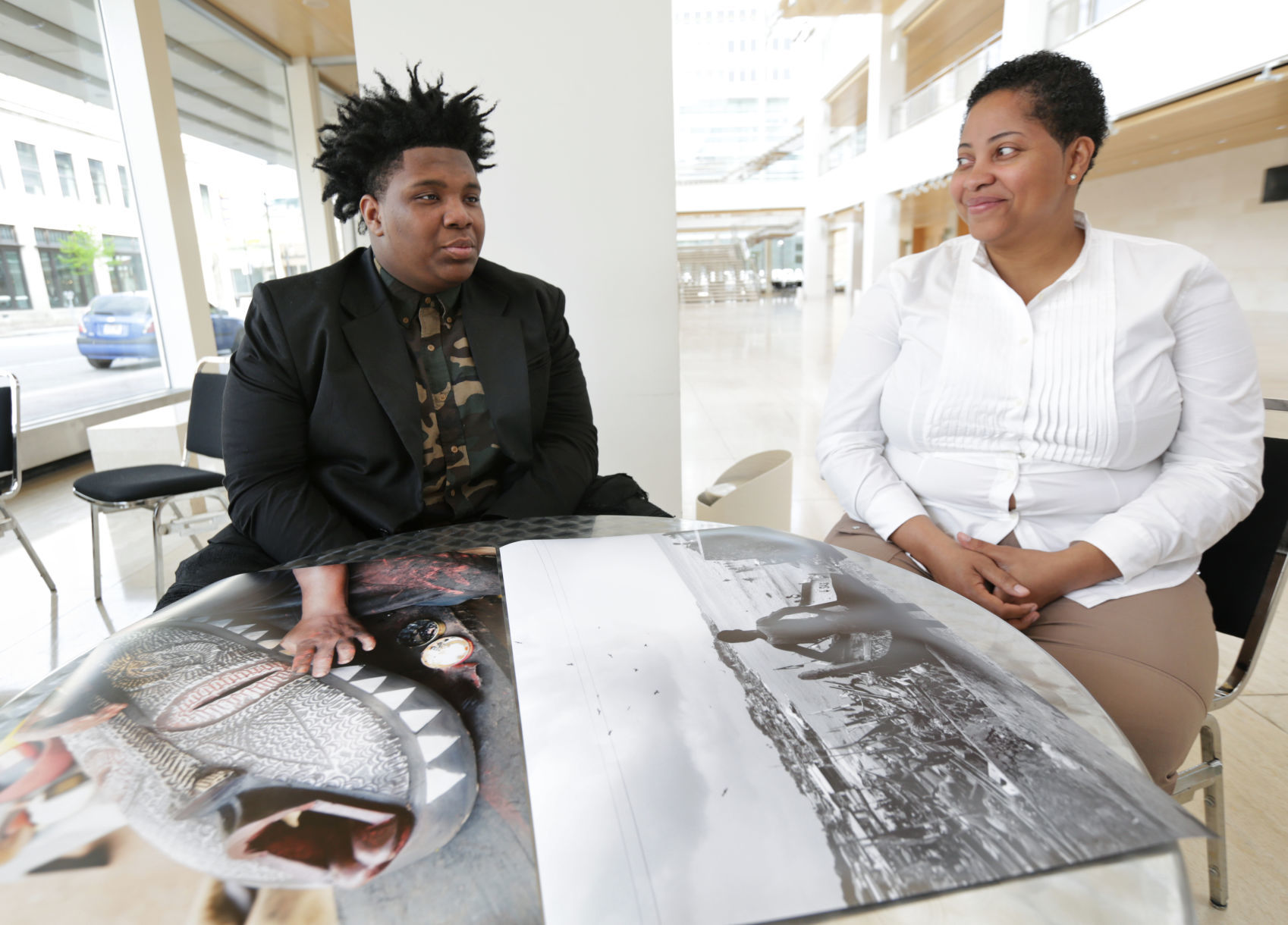 Amadou Kromah with Tanika Apaloo
